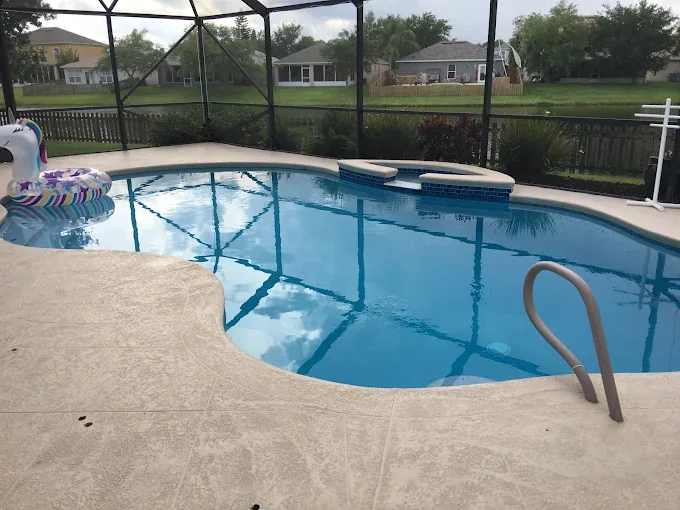 Freeform Pool with Spa